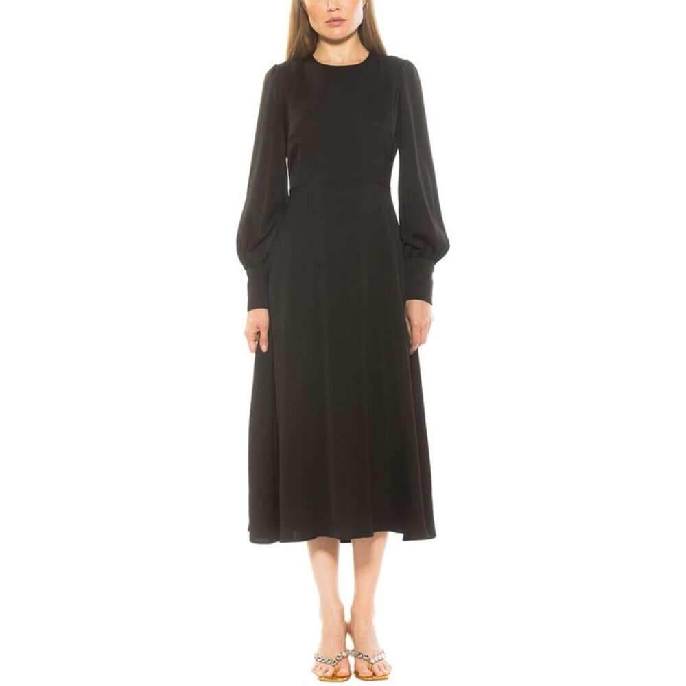 Alexia Admor Womens  Sophie A-Line Dress, Black